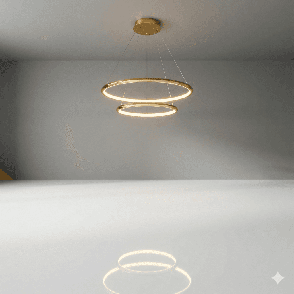 ჭაღი LED ნათებით CG80001/600+400